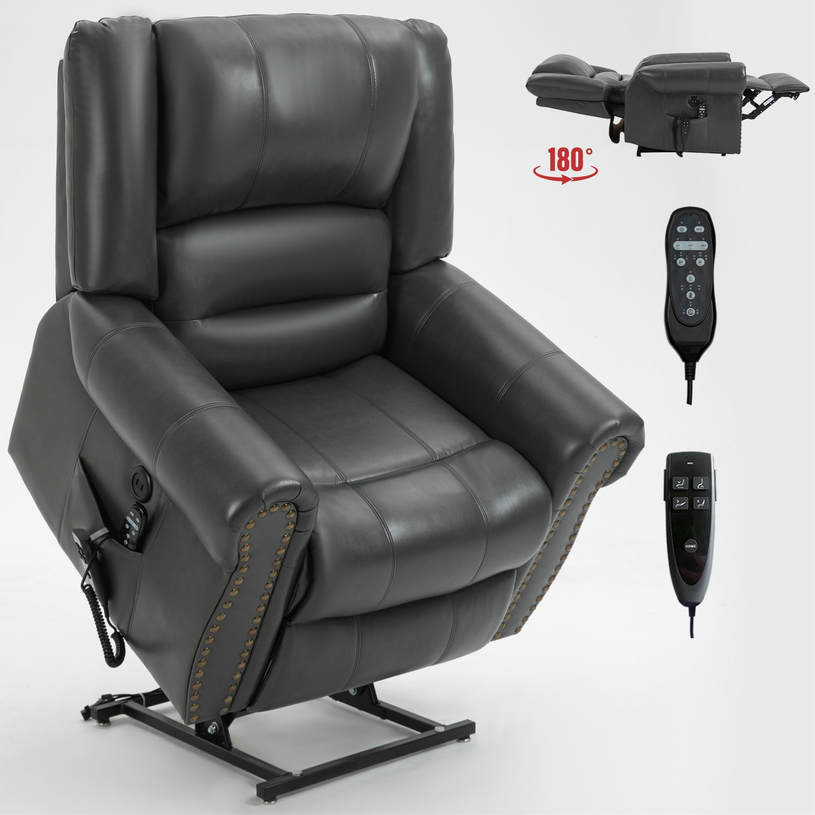 Dual-Motor Power Lift Heat & Massage Recliner detail image 58