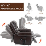 Large Dual-Motor Power Lift Heat & Massage Recliner detail image 108