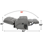 Dual-Motor Heat & Massage Power Lift Recliner, 350 lb Capacity detail image 67