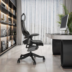 Techni Mobili LUX Ergonomic Executive Chair, Grey for home office seating