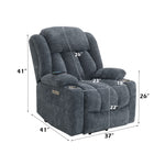 Nairi Power Recliner with Lift and Heating and Massage detail image 12