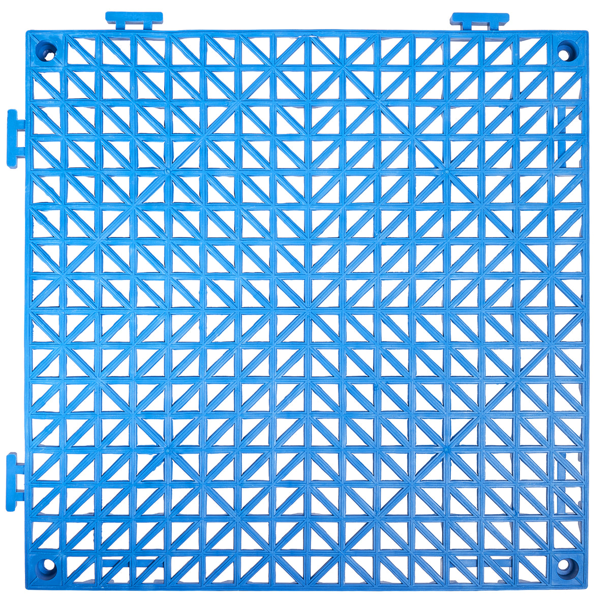 PVC Interlocking Drainage Garage Floor Tiles, 12" x 12" x 0.5" for workshop, garage, storage, or utility use