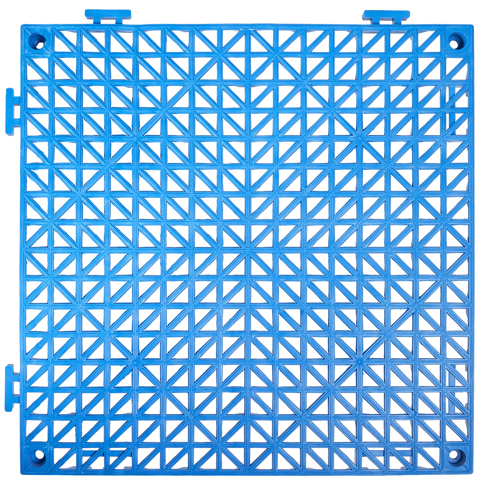 PVC Interlocking Drainage Garage Floor Tiles, 12" x 12" x 0.5" for workshop, garage, storage, or utility use