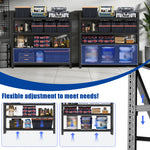 Heavy-Duty Adjustable Garage Shelving for Warehouse Storage for workshop, garage, storage, or utility use