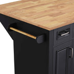54 in. Rolling Kitchen Island with Drop Leaf & Storage product view 56