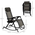 Folding Zero Gravity Rocking Lounge Chair detail image 14