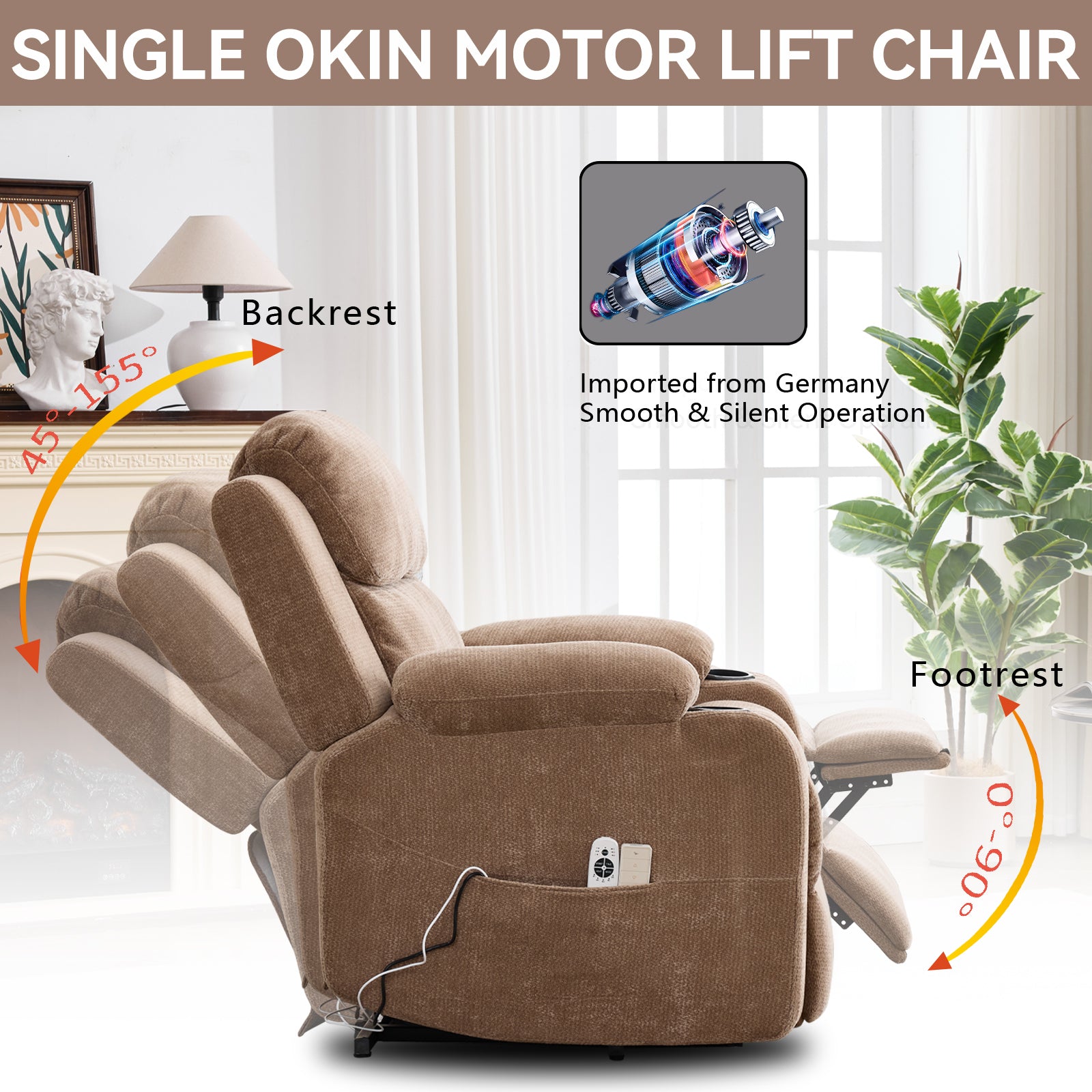 Dual-Motor Leather-Air Power Lift Recliner detail image 99