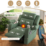 Electric Power Recliner Chair with Heat and Massage, 270° Swivel detail image 32