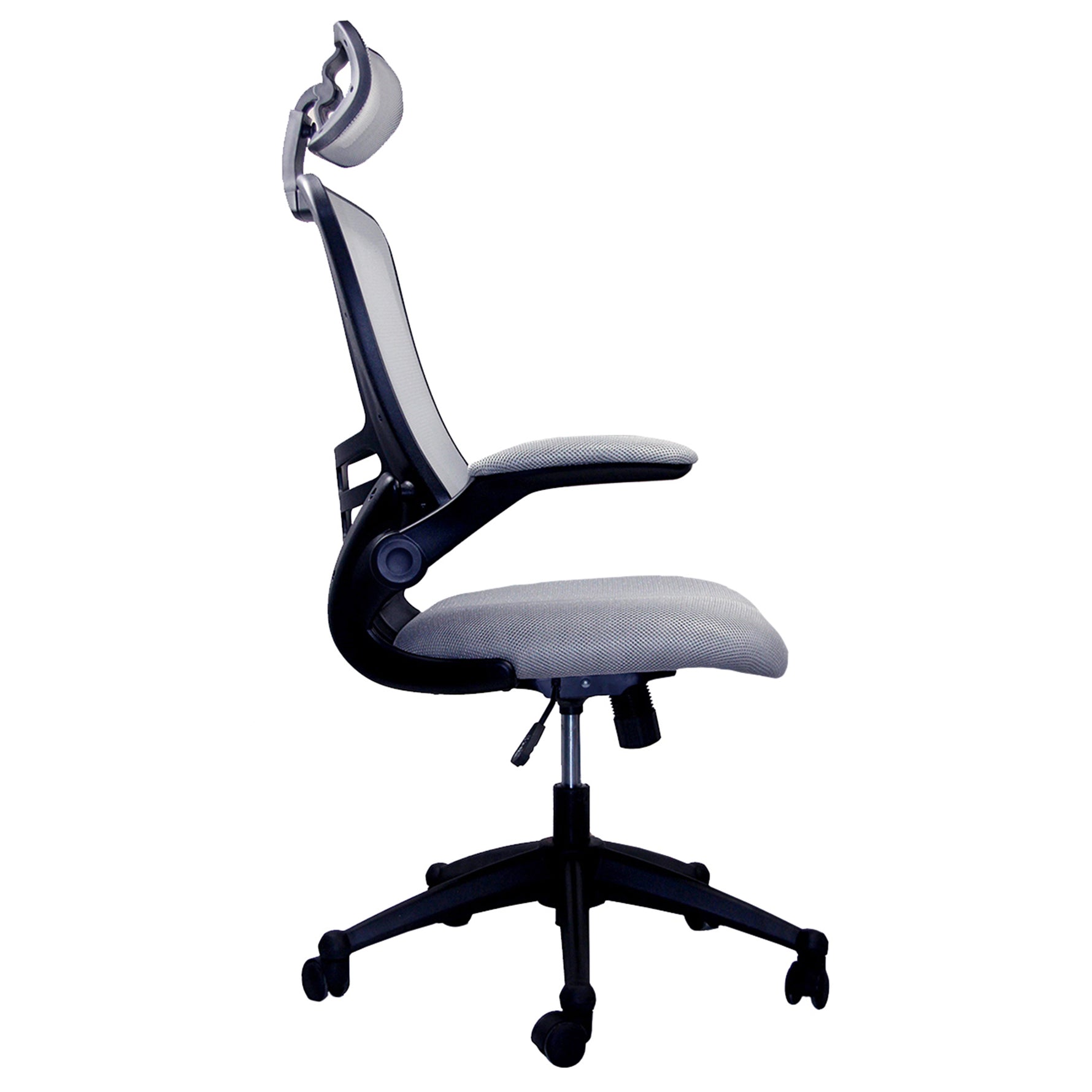 Techni Mobili High-Back Mesh Executive Chair, Silver Grey for home office seating