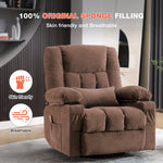 Massage Swivel Rocker Recliner with Vibration, Heat & Ergonomic Lounge Support detail image 17