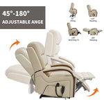 Dual-Motor Leather-Air Power Lift Recliner detail image 23