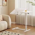Height Adjustable Rolling Overbed Laptop Desk mobile laptop workstation