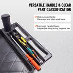 Heavy-Duty Rolling Utility Service Cart with 360° Swivel Wheels for workshop, garage, storage, or utility use