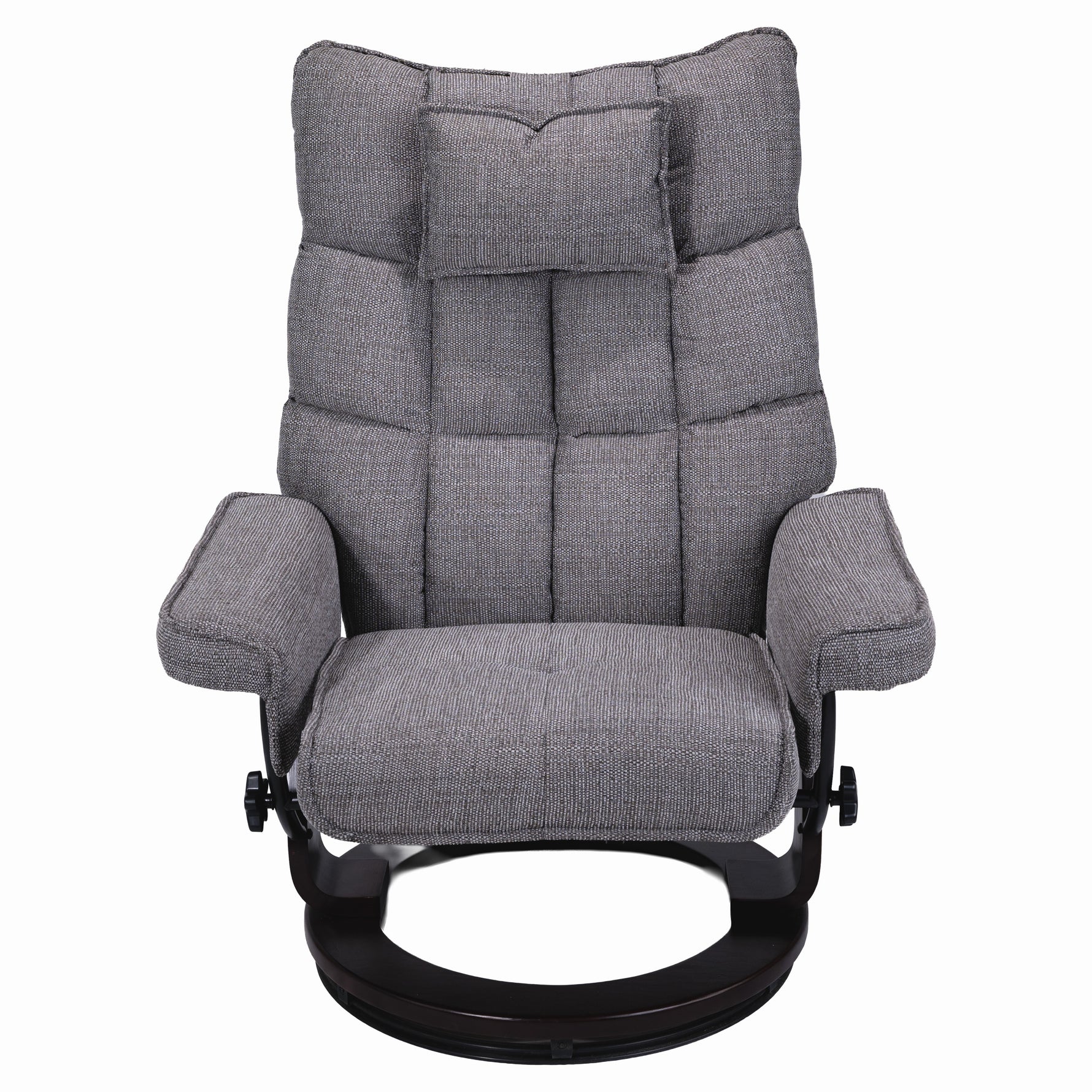 8-Point Massage Recliner with Ottoman, Heated Reclining Chair, Bent Wood Base detail image 10