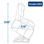 Dual-Motor Lift Recliner with Heat & Massage, 350 lb Capacity detail image 17