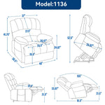 Chenille Power Lift Recliner detail image 42