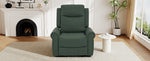 Modern PU Leather Manual Recliner Chair with 270° Swivel, Massage detail image 19