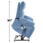 Dual-Motor Power Lift Recliner with Heat & Massage, 350 lb Capacity detail image 62