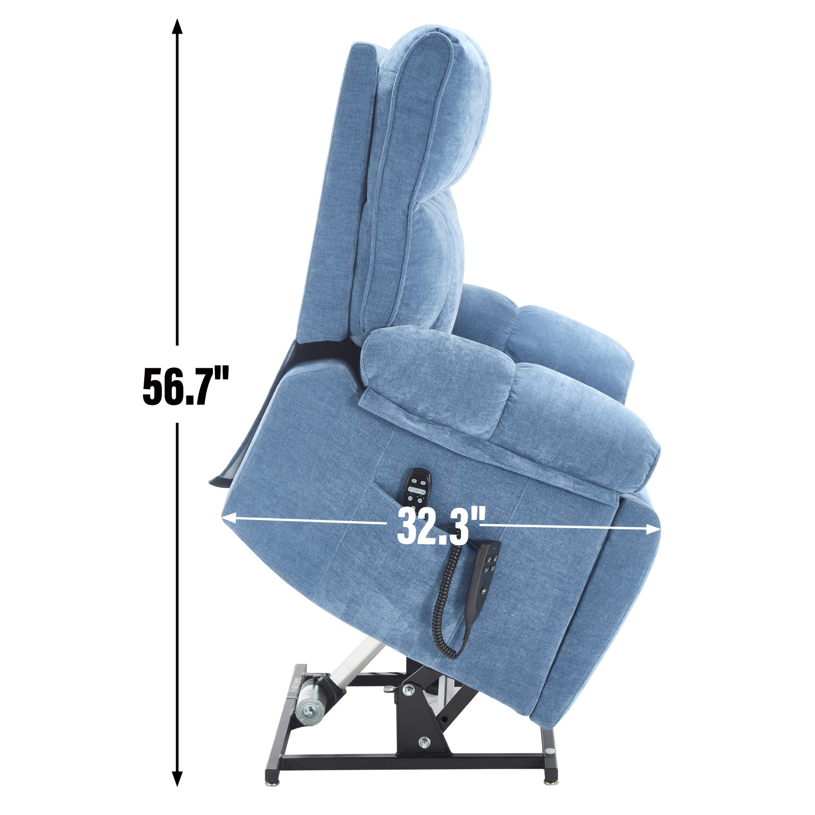 Dual-Motor Power Lift Recliner with Heat & Massage, 350 lb Capacity detail image 62