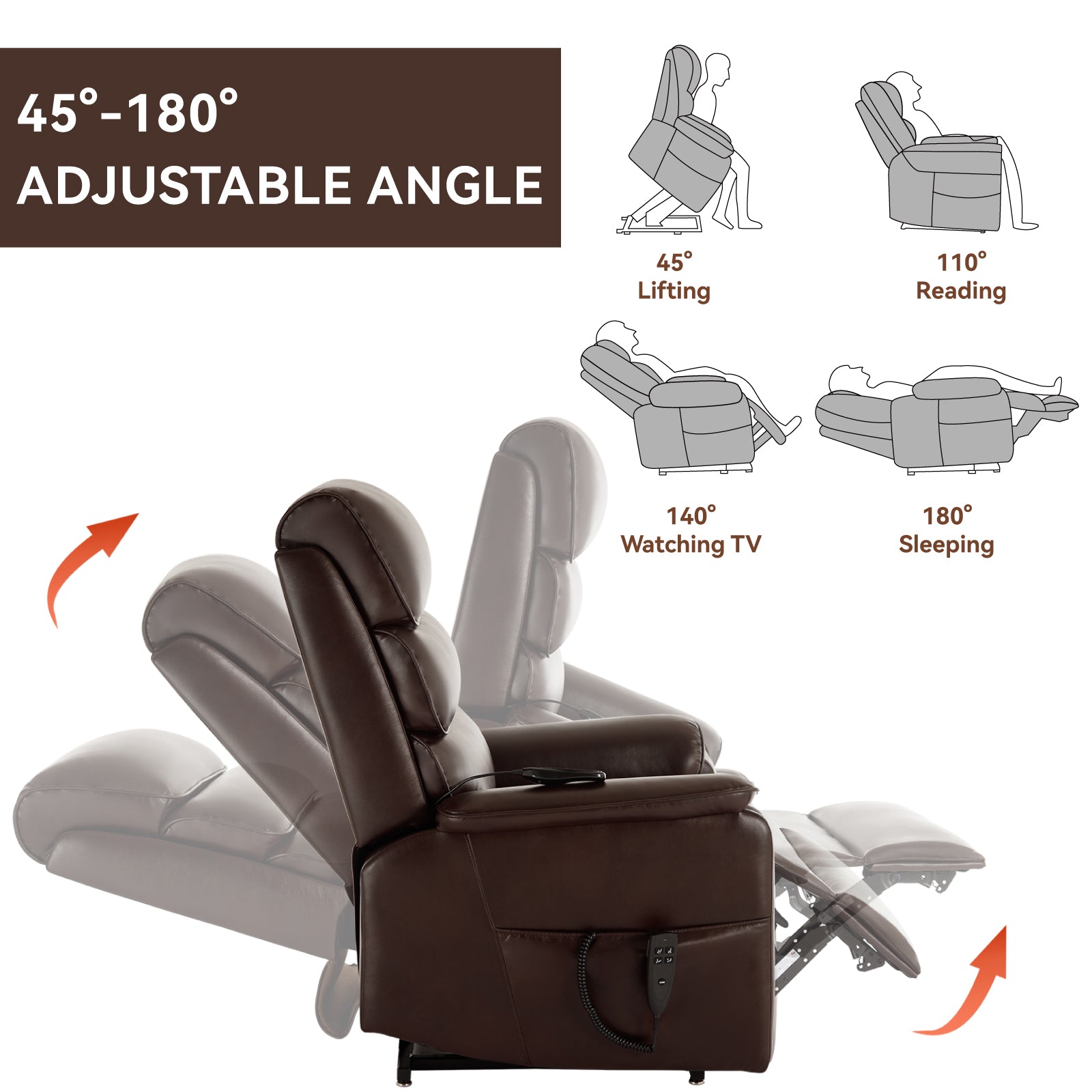 Dual-Motor Power Lift Heat & Massage Recliner detail image 82