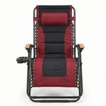 Oversized Padded Zero Gravity Chair with Cup Holder, 400 lb Capacity detail image 22