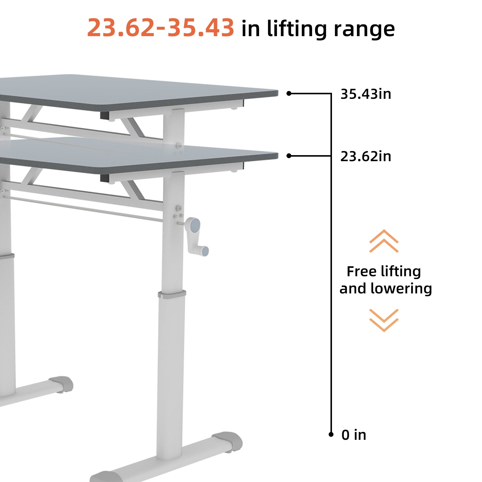 Height Adjustable Study Desk for Home Office workspace desk setup