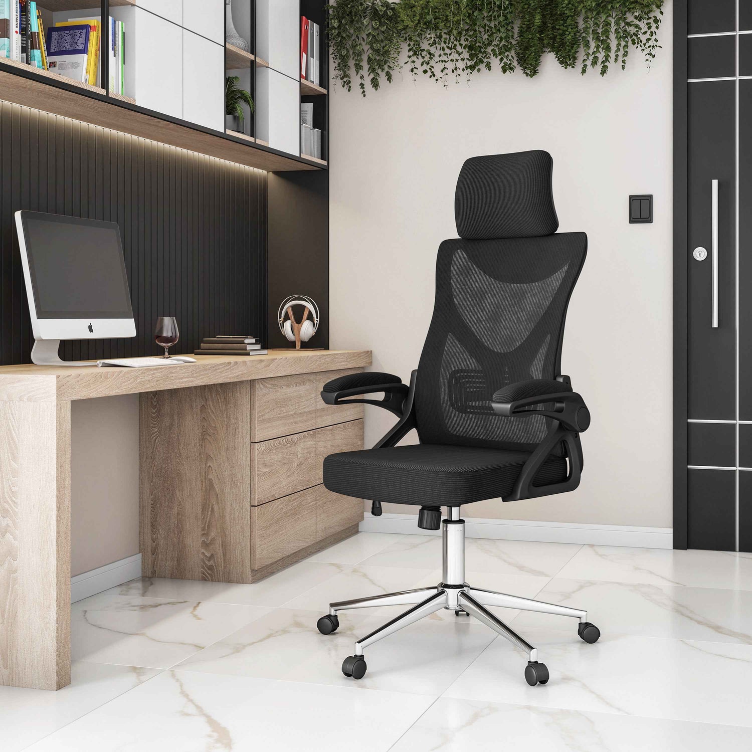 Techni Mobili Ergonomic Office Chair with Headrest product image