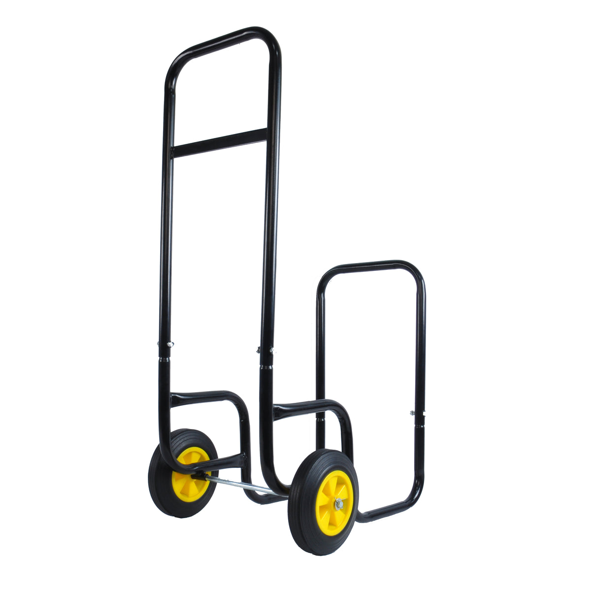 Rolling Steel Firewood Log Cart & Storage Rack for workshop, garage, storage, or utility use