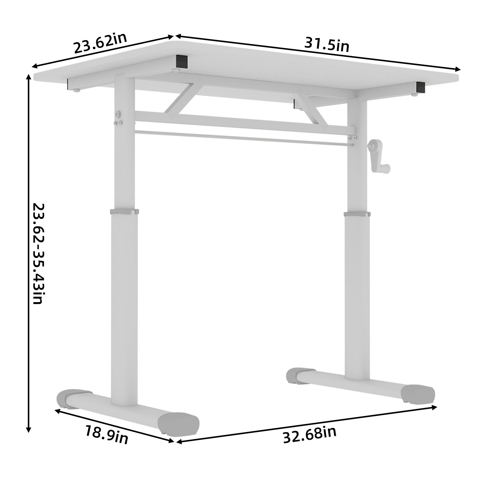 Height Adjustable Study Desk for Home Office workspace desk setup