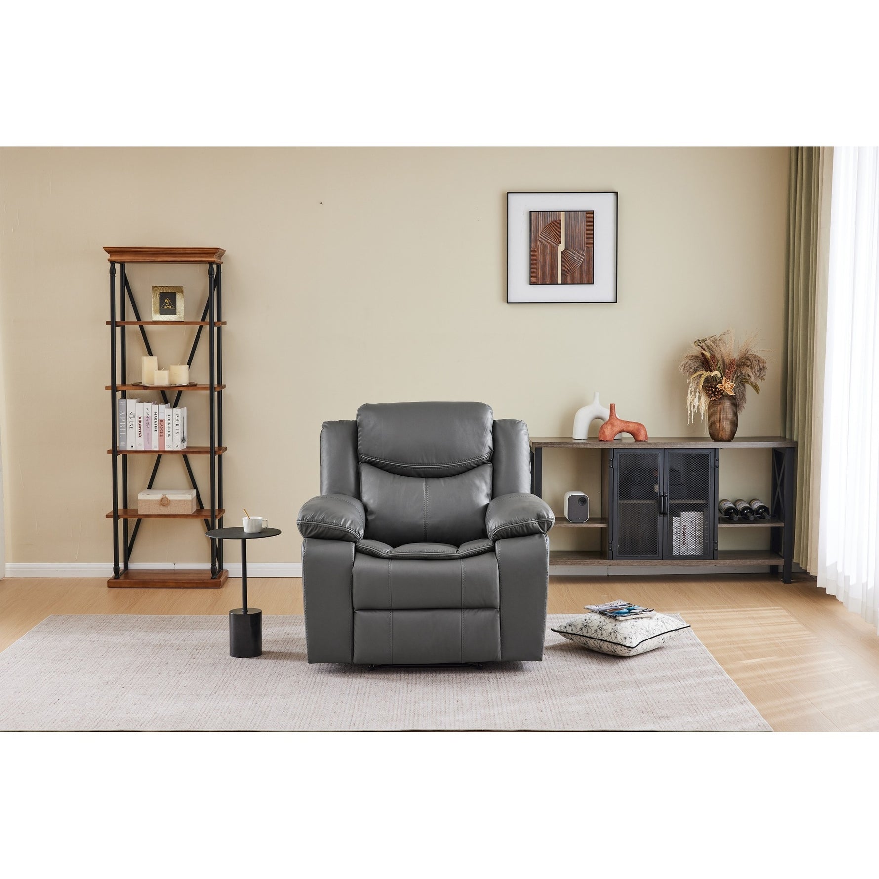 Air Leather Recliner Chair with Vibration and Heating detail image 12