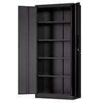 Locking Steel Garage Storage Cabinet with 4 Adjustable Shelves for workshop, garage, storage, or utility use