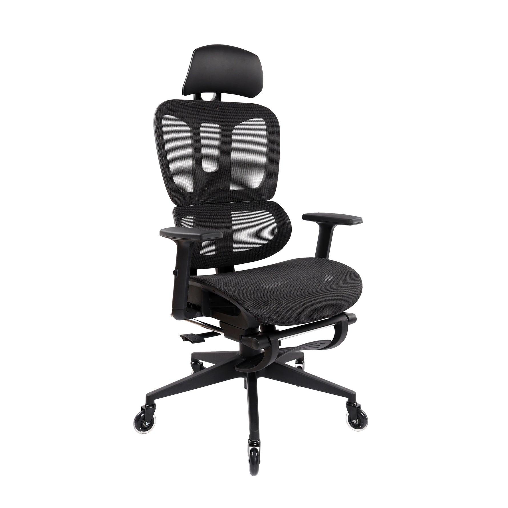 Techni Mobili Reclining Mesh Office Chair with Footrest for home office seating
