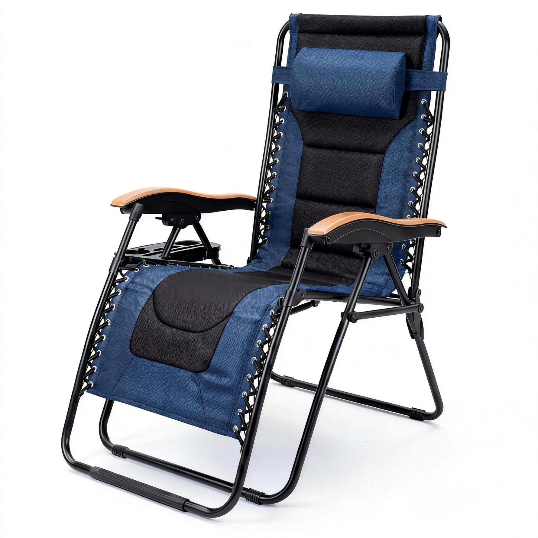 Oversized Padded Zero Gravity Chair with Cup Holder, 400 lb Capacity detail image 27