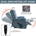 Dual-Motor Lift Recliner with Heat & Massage, 350 lb Capacity detail image 24