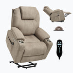 Dual-Motor Leather-Air Power Lift Recliner detail image 8