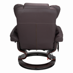 8-Point Massage Recliner with Ottoman, Heated Reclining Chair, Bent Wood Base detail image 32