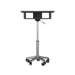Techni Mobili Folding Table Laptop Cart, Graphite mobile laptop workstation