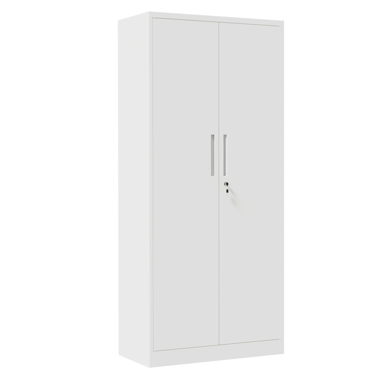 Locking Steel Garage Storage Cabinet with 4 Adjustable Shelves for workshop, garage, storage, or utility use