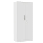 Locking Steel Garage Storage Cabinet with 4 Adjustable Shelves for workshop, garage, storage, or utility use