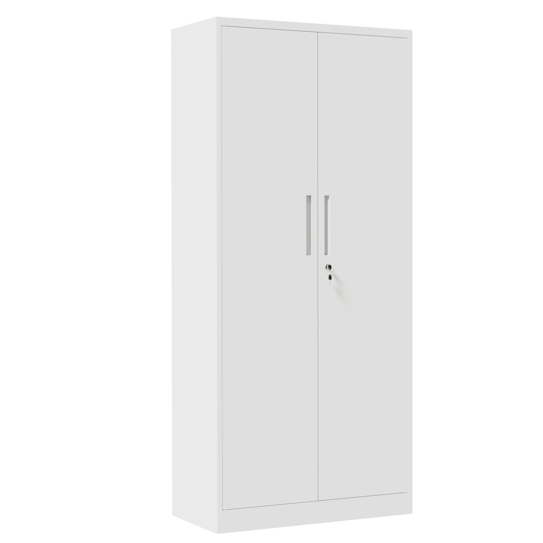 Locking Steel Garage Storage Cabinet with 4 Adjustable Shelves for workshop, garage, storage, or utility use