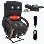 Power Chenille Lift Recliner Chair Dual Motor Infinite Position Up to 350 Pounds detail image 69