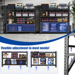 Heavy Duty Metal Adjustable Garage Shelving Unit, 4000lb Capacity Industrial Storage Rack for workshop, garage, storage, or utility use