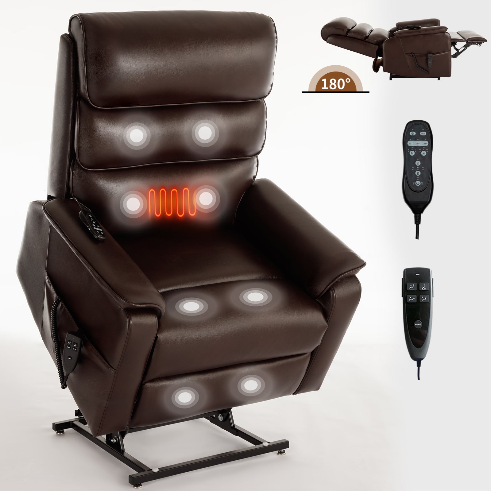 Dual-Motor Power Lift Heat & Massage Recliner detail image 20
