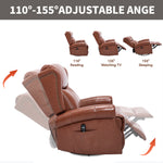 Heat Massage Manual Recliner Chair with Rocker and Swivel for Living Room detail image 131