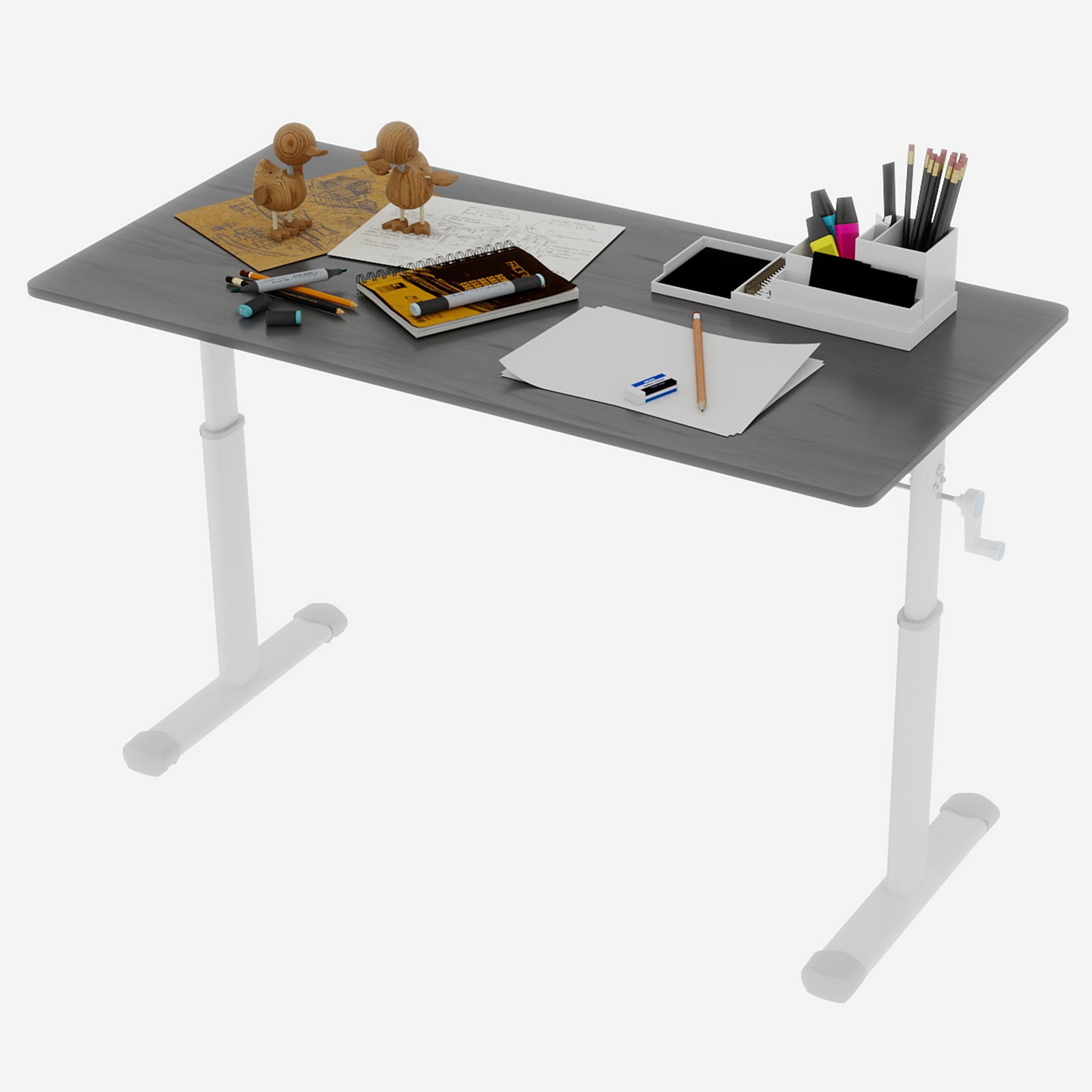 Height Adjustable Study Desk for Home Office workspace desk setup