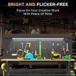 60" Adjustable-Height Workbench with Solid Wood Top for workshop, garage, storage, or utility use