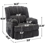 Dual-Motor Heat & Massage Power Lift Recliner, 350 lb Capacity detail image 46