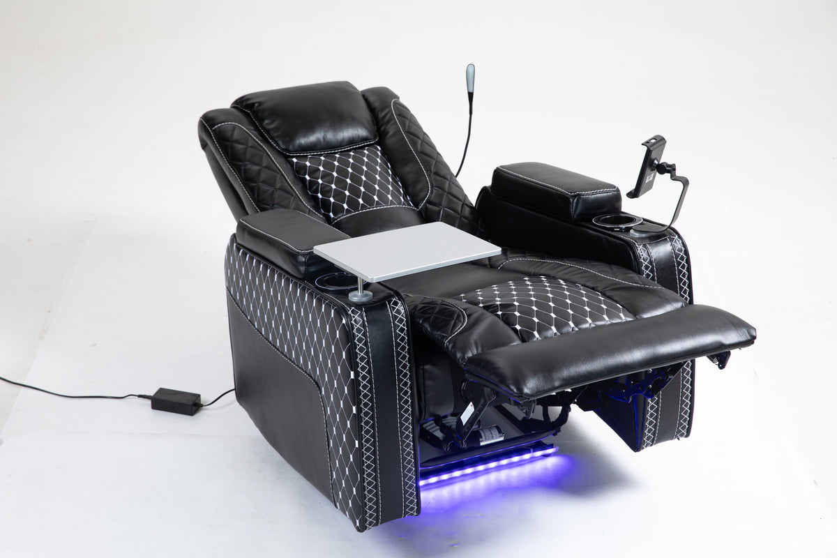 Power Zero Gravity Recliner with Storage, Cup Holder & Laptop Table detail image 3