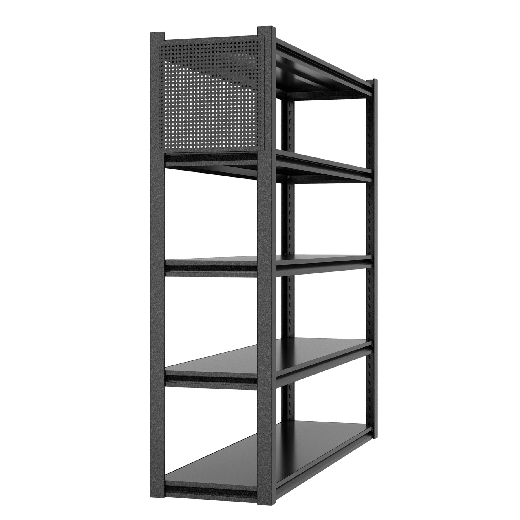 Heavy-Duty Adjustable Garage Shelving with Pegboard for workshop, garage, storage, or utility use