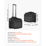 VEVOR rolling laptop bag with wheels and structured storage for work travel